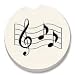 Music Notes Car Coaster, Single