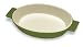 Cuisinart Chef's Classic Ceramic Bakeware 9-1/2-Inch Open Oval Baker, -Olive Green