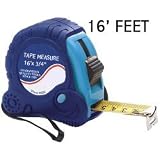 Buy 16' Foot Tape Measure. Measuring tape 16' is retractable with metal ruler w lock... by 16' Tape Measure