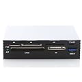 deleyCON 3,5" interner USB 3.0 All in One Cardreader (Kartenleser) + USB 3.0 Port - Multi Kartenleseger�t