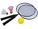 Hudora Badmintonset Fun, 2 Stahlschläger, 3 verschiedene Bälle