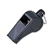 Black Plastic Whistles - 1 Dozen