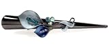 Blue Flower Crystal Alligator Clip