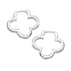 VINANI Klapp-Creolen Small Flower Silber 925 Ohrringe CSF