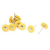 uxcell フェルトホイール 研磨ホイール 25mm x 3mm 41mmロング 研磨バフ バッファー ポリッシャー ホイール