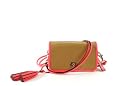 Coach Legacy Archival 2-tone Leather Penny Clutch -Shoulder Bag 22406 Light Sand Watermelon