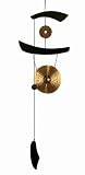 Medium Brass Zen Art Feng Shui Gong Wind Chime