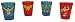 Wonder Woman Cartoon Crime Fighter Collectible 4oz. Shot Classes (Set of 4)
