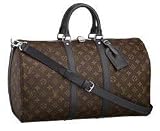 LOUIS VUITTON（ルイ ヴィトン） 【ルイヴィトン モノグラム・マカサー キーポル・バンドリエール45】 LOUIS VUITTON ボストンバッグ M56711 ボストンバッグ Ｗ45cmxＨ27cmxＤ20cm モノグラム・マカサー ルイ・ヴィトン ボストンバッグ