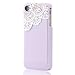 Solid Dealio Hand Made Lace and Pearl Purple Hard Case Cover for iPhone 4 4G 4S