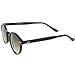 zeroUV - Classic Horn Rimmed Keyhole Nose Bridge P3 Round Sunglasses 46mm