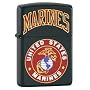 Zippo Lighter US Marines Black Matte