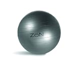 Zon Anti Burst Balance Ball (Silver/Black, 65Cm )