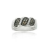 Silver 0.27 cttw. Diamond Ring