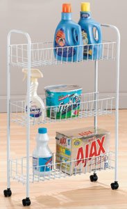 Childrens Toyshop  Kitchen & Housewares : 3-Tier Slim Laundry Cart