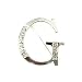 Initial Letter G Crystal Brooch