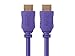 Monoprice 104025 Select Series High Speed HDMI Cable, 4K @ 24Hz, 10.2Gbps, 28AWG, 6ft, Purple