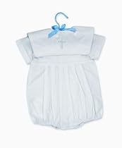 Mud Pie Baby Classic Keepsakes Baby Boy Cotton Bubble with Cross Detail