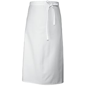 Chef Works CFLA-WHT Chef's Full Length Apron, 40-Inch Length by 38-Inch Width, White by Chef Works