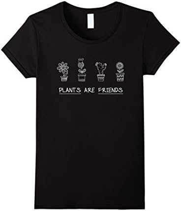 Women's  PLANTS ARE FRIENDS SHIRT BLACK Medium Black