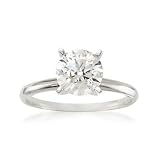 1.50 Carat Diamond Solitaire RSVP Engagement Ring In 14kt White Gold