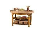 John Boos & Co. American Heritage Collection Tangerine Harvest Table 60x30x4-in.