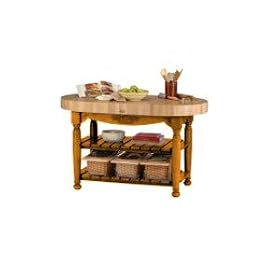 John Boos and Co. American Heritage Collection Tangerine Harvest Table 60x30x4-in. by John Boos