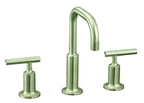 Hot Sale KOHLER K-14406-4-BN Purist Widespread Lavatory Faucet, Vibrant Brushed Nickel