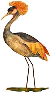 Small Wall Metal Art, Bird Standing, This attractive, hand-painted work of art can be hung in nearly any setting either by itself or in groups. Dimensions:8 x 1 x 13 in.