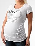 A Pea in the Pod: Short Sleeve Scoop Neck Screen Print Maternity T Shirt