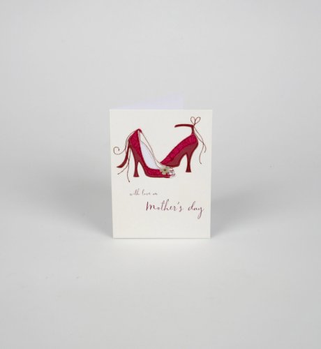 Stitched Shoes Handcrafted Mother's Day Card