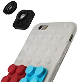 Squidcam - Iphone 6 6s Lens Fisheye Macro Wide Angle Iphone Lens Case - 180 Degree Fisheye Lens + 15x Macro Lens (Extreme Closeup) and 0.67x Wide-angle Lens + 10x Macro Lens (Closeup) for Iphone 6 - Great Quality Glass and Aluminum Lens - 4 in 1 Lens System Iphone Camera Lens Kit Fisheye Lens for Iphone 6 Lenses