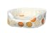 S  H Pet Products Memory Foam Pet Bed, Geometric Circles, Orange