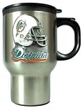 Miami Dolphins Stainless Steel Thermal Mug W/ Pewter Emblem