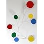 Happy Modern Hanging Art Mobile Original Sculpture - Calder Eames Mid-Century Retro