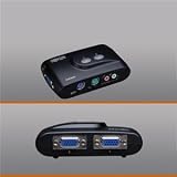 Tripp Lite B004-VPA2-K-R 2 Port PS/2 KVM Switch w Audio and Cables