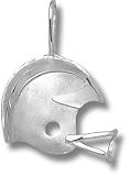 Michigan Wolverines Solid Sterling Silver Helmet Pendant