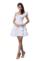 One Shoulder Taffeta Backless Evening Dress 