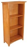 Wooden Tall Avalon Nursery Book Case / Organizer Select Color: Honey - 14041