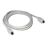 New Cables To Go Keyboard/Mouse Extension Cable mini-DIN PS/2 Male mini-DIN PS/2 Female 25ft Beige