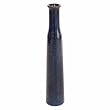 Handmade Terracotta Vase with Blue Speckled Glaze - Bottle Style
