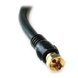 Buy 1.5FT RG6 (18AWG) 75Ohm, Quad Shield, CL2 Coaxial Cable with F Type Connector -...