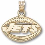 New York Jets &acute; Football &acute; Pendant - 14KT Gold Jewelry - B0000DGNM5