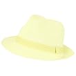New Braid Fedora Trilby Gangster Crushable Hat Ivory W Band Xl
