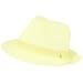 New Braid Fedora Trilby Gangster Crushable Hat Ivory W Band Xl