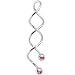 Pink Cz Super Spiral Twister Belly Ring