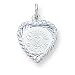 Sterling Silver Special Daughter Heart Disc Charm with 20 inch Sterling Silver Chain