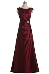 Modest Scoop Neck Sleeveless Taffeta Natural   Waistline Evening Dress/Prom Dress/Wedding Party Dress 