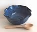 Pottery Salsa Bowl Gift with Spoon in Pacifica