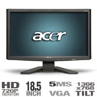 Acer X183HVB 18.5-Inch Widescreen LCD Monitor - Black